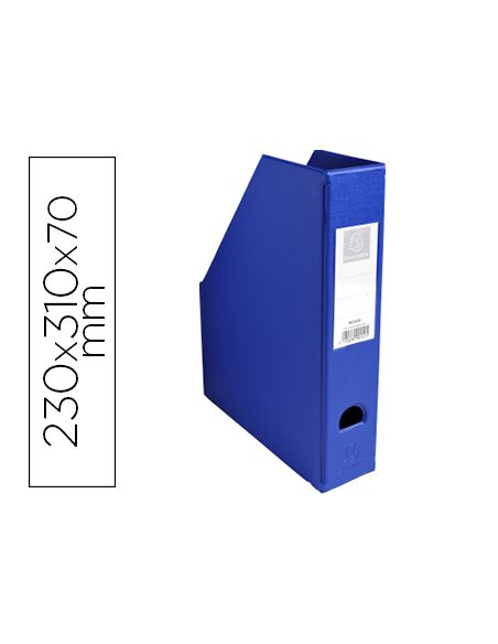 Revistero Exacompta Pvc Lomo 70 Mm Color Azul 230X310X70 Mm