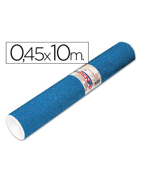 Rollo Adhesivo Aironfix Especial Ante Azul 67802 Rollo De 10 Mt