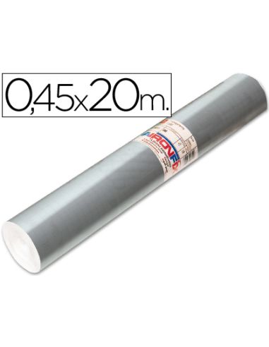 Rollo Adhesivo Aironfix Especial Plata 69193 Rollo De 20 Mt