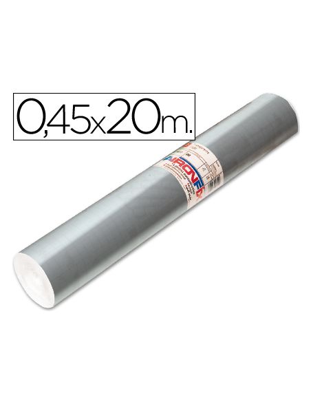 Rollo Adhesivo Aironfix Especial Plata 69193 Rollo De 20 Mt