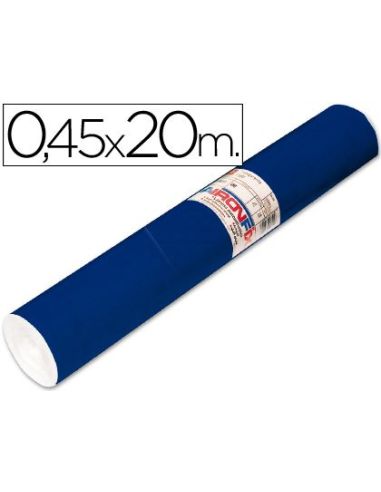Rollo Adhesivo Aironfix Unicolor Azul Mate Oscuro 67150 Rollo De 20 Mt