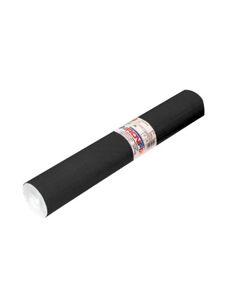 Rollo Adhesivo Aironfix Unicolor Negro Mate 67004 Rollo De 20 Mt