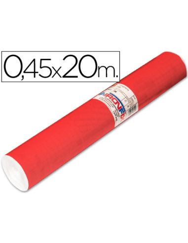 Rollo Adhesivo Aironfix Unicolor Rojo Mate Claro 67151 Rollo De 20 Mt