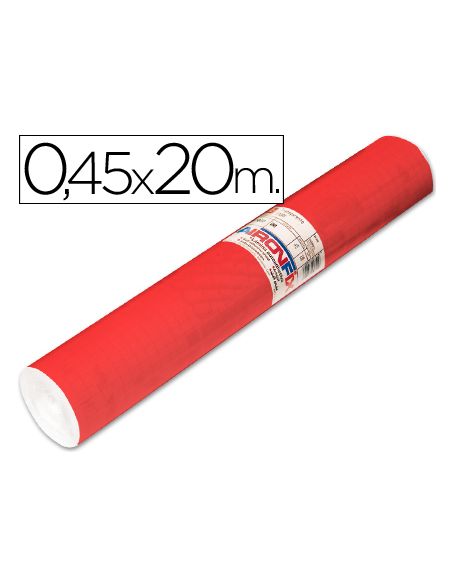 Rollo Adhesivo Aironfix Unicolor Rojo Mate Claro 67151 Rollo De 20 Mt