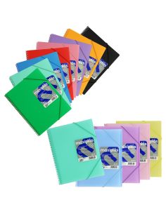 Carpeta 50 Fundas A4 Maxiplas Pp Translucido Colores Surtidos