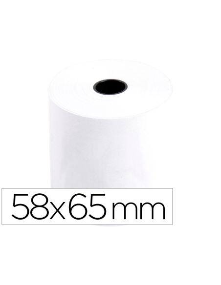 Rollo Sumadora Q-Connect Electro 58 Mm Ancho X 65 Mm Diametro Sin Bisfenol A