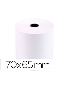 Rollo Sumadora Q-Connect Electro 70 Mm Ancho X 65 Mm Diametro Sin Bisfenol A
