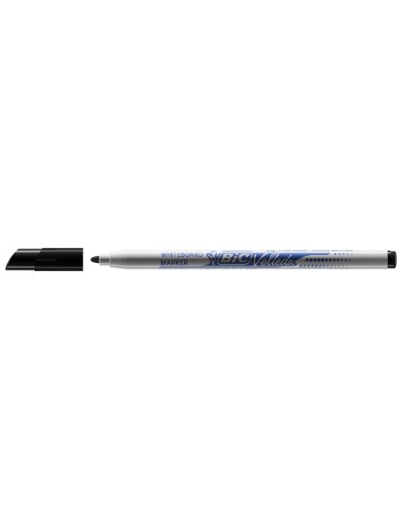 Rotulador Bic Velleda Fino Para Pizarra Negro Punta Redonda 1 Mm