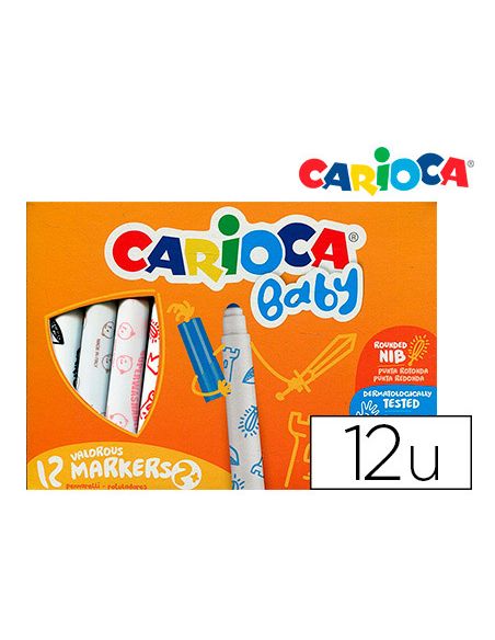 Rotulador Carioca Baby 2 Años Caja 12 Unidades Colores Surtidos
