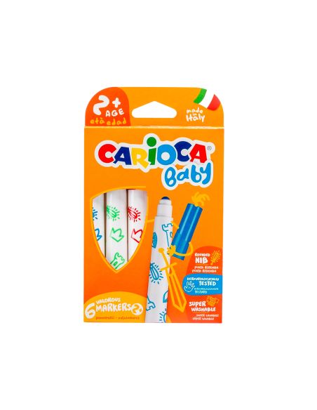 Rotulador Carioca Baby 2 Años Caja 6 Unidades Colores Surtidos