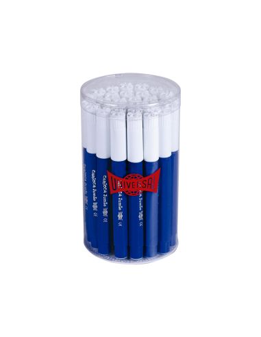 Rotulador Carioca Jumbo Azul Punta Gruesa Bote De 30 Unidades