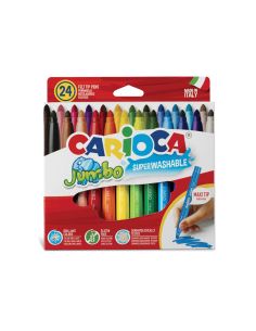 Rotulador Carioca Jumbo Punta Gruesa Estuche De 24 Unidades Colores Surtidos 2