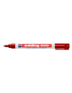 Rotulador Edding Marcador Permanente 400 Rojo Punta Redonda 1 Mm Recargable 2