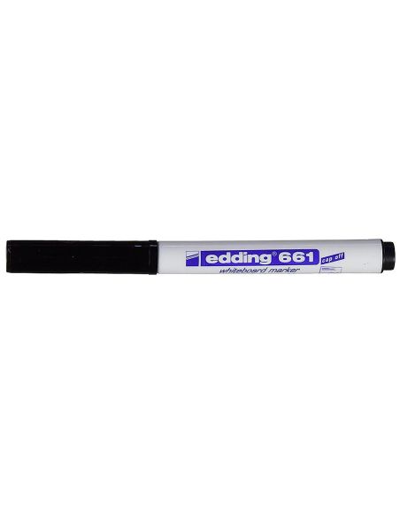 Rotulador Edding Para Pizarra Blanca 661 Color Negro Punta Redonda 1-2 Mm