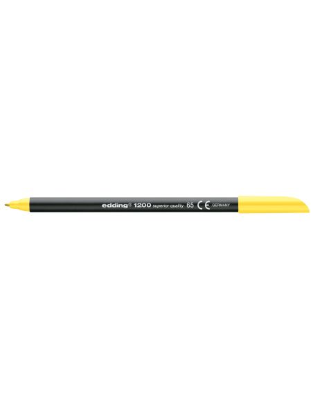 Rotulador Amarillo Neon Edding Punta Fibra 1200  N.65 Punta De Fibra 0,5 Mm