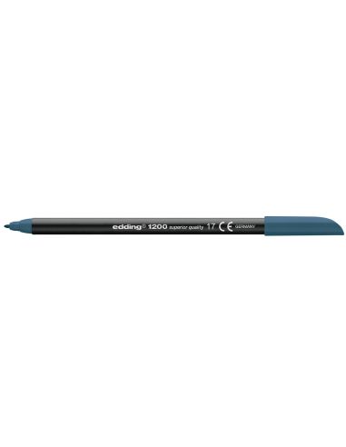 Rotulador Edding Punta Fibra 1200 Azul Acero N.17 Punta Redonda 0.5 Mm