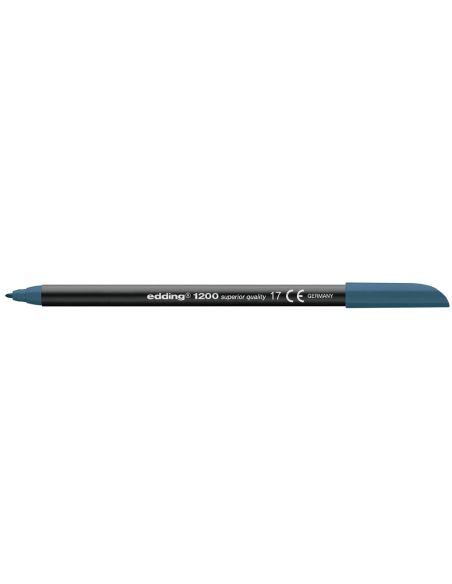 Rotulador Edding Punta Fibra 1200 Azul Acero N.17 Punta Redonda 0.5 Mm