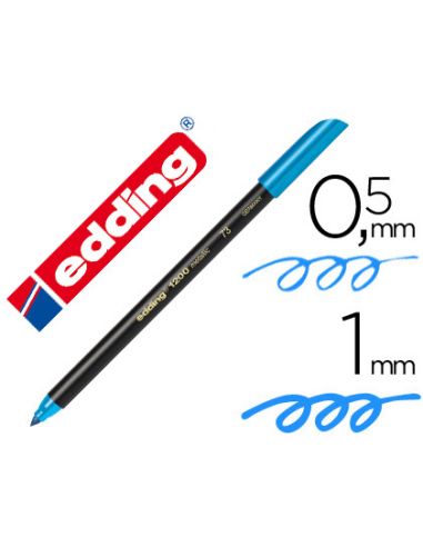 Rotulador Azul Claro Edding Punta Fibra 1200  N.10 Punta Redonda 0.5 Mm