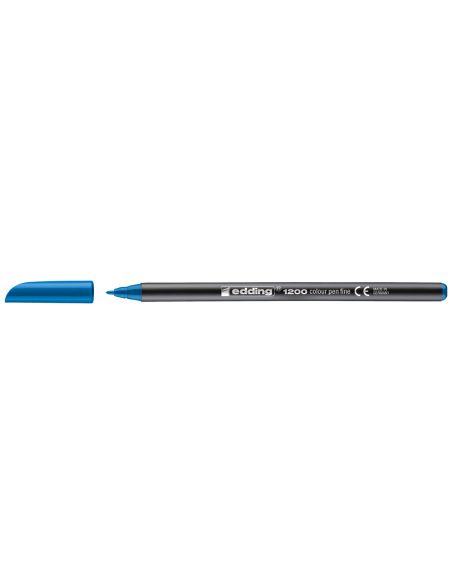 Rotulador Azul Claro Edding Punta Fibra 1200  N.10 Punta Redonda 0.5 Mm