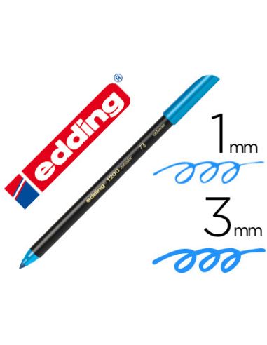 Rotulador Azul Metalizado Edding Punta Fibra 1200  N 73 Punta Redonda 1-3 Mm