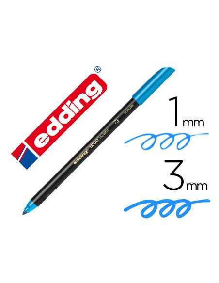 Rotulador Azul Metalizado Edding Punta Fibra 1200  N 73 Punta Redonda 1-3 Mm