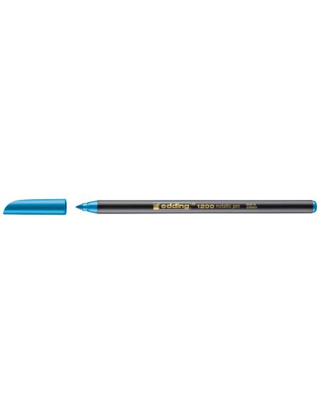 Rotulador Azul Metalizado Edding Punta Fibra 1200  N 73 Punta Redonda 1-3 Mm