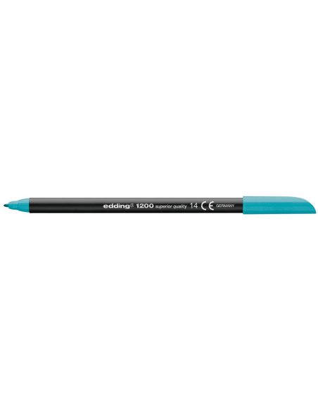 Rotulador Azul Turquesa Edding Punta Fibra 1200  N.14 Punta Redonda 0.5 Mm