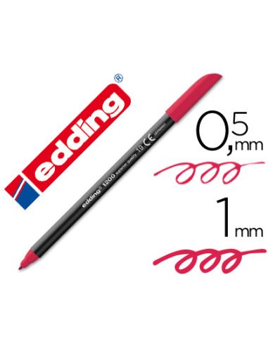 Rotulador Carmin Edding Punta Fibra 1200 N. 19 Punta Redonda 0.5 Mm