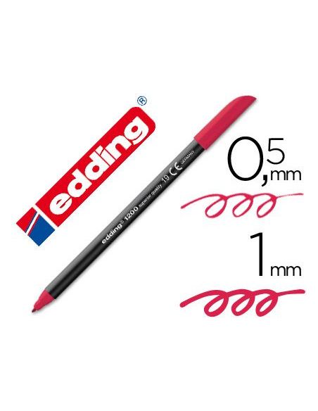 Rotulador Carmin Edding Punta Fibra 1200 N. 19 Punta Redonda 0.5 Mm