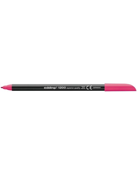 Rotulador Magenta  Edding Punta Fibra 1200 N.20 Punta Redonda 0.5 Mm