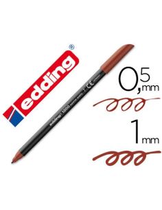 Rotulador Marron  Edding Punta Fibra 1200 N.7 Punta Redonda 0.5 Mm