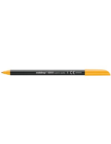 Rotulador Naranja Claro Edding Punta Fibra 1200  N.16 Punta Redonda 0.5 Mm