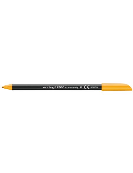 Rotulador Naranja Claro Edding Punta Fibra 1200  N.16 Punta Redonda 0.5 Mm