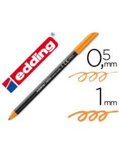 Rotulador Naranja  Edding Punta Fibra 1200 N.6 Punta Redonda 0.5 Mm