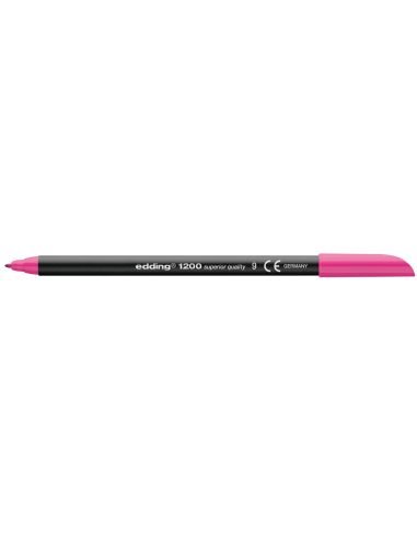 Rotulador Rosa  Edding Punta Fibra 1200 N.9 Punta Redonda 0.5 Mm