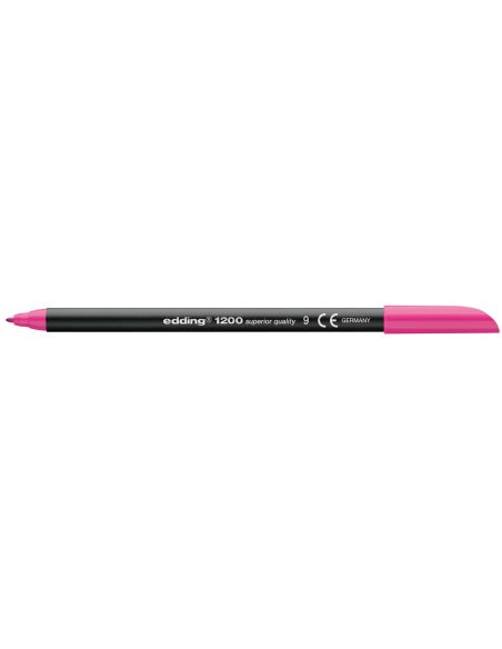 Rotulador Rosa  Edding Punta Fibra 1200 N.9 Punta Redonda 0.5 Mm