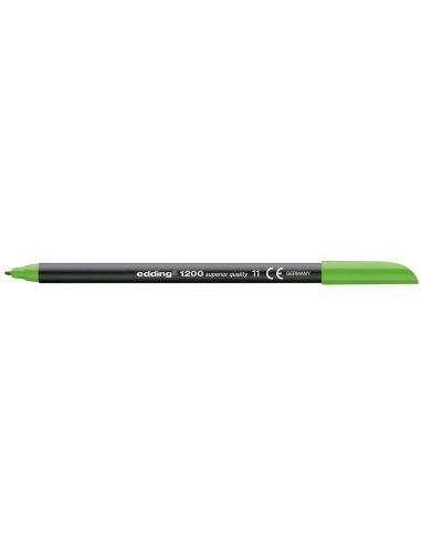 Rotulador  Verde Claro Edding Punta Fibra 1200 N.11 Punta Redonda 0.5 Mm