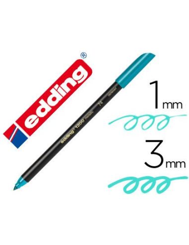 Rotulador Verde Metalizado Edding Punta Fibra 1200  N 74 Punta Redondo 0,5 Mm