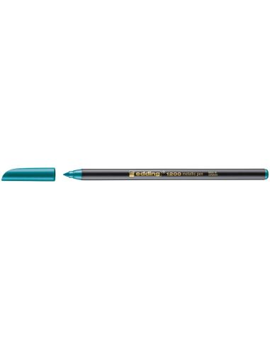 Rotulador Verde Metalizado Edding Punta Fibra 1200  N 74 Punta Redondo 0,5 Mm