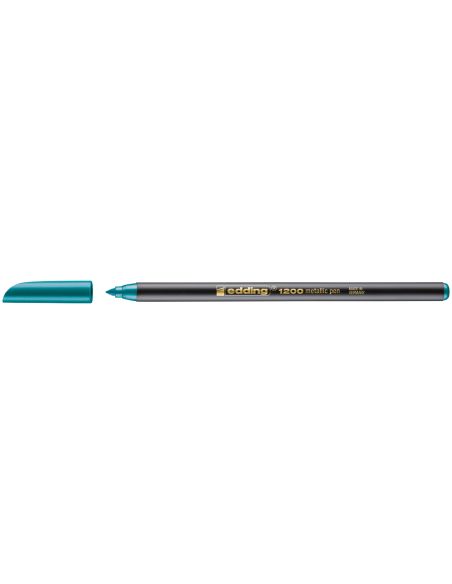 Rotulador Verde Metalizado Edding Punta Fibra 1200  N 74 Punta Redondo 0,5 Mm