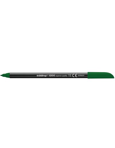 Rotulador Verde Oliva Edding Punta Fibra 1200  N.15 Punta Redonda 0.5 Mm