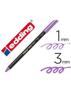 Rotulador Edding Punta Fibra 1200 Violeta Metalizado N 78 Punta Redonda 1-3 Mm
