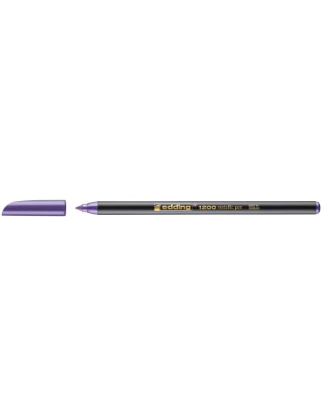 Rotulador Edding Punta Fibra 1200 Violeta Metalizado N 78 Punta Redonda 1-3 Mm