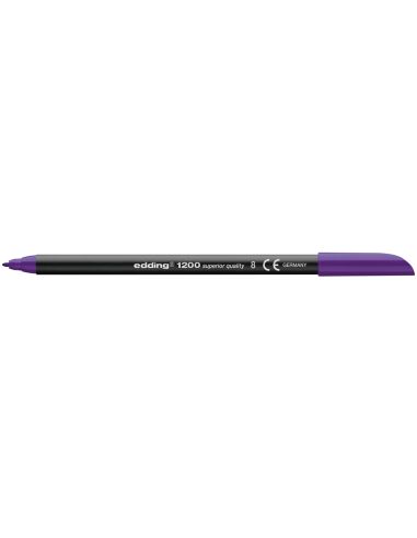 Rotulador Edding Punta Fibra 1200 Violeta N.8 Punta Fibra 0.5 Mm