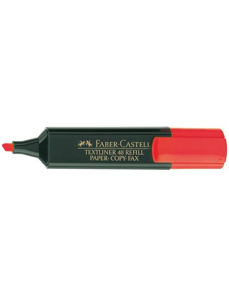 Rotulador Rojo Faber Castell Fluorescente Textliner 48