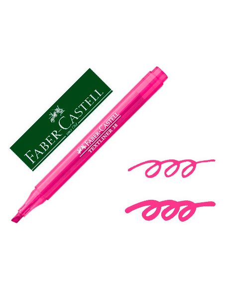 Rotulador Faber Castell Fluorescente Textliner 38 Rosa