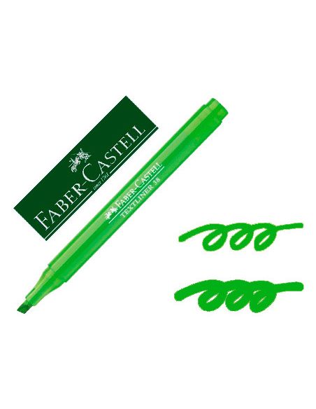 Rotulador Faber Castell Fluorescente Textliner 38 Verde