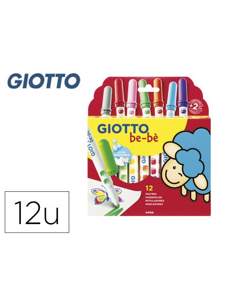 Rotulador Giotto Super Bebe Caja De 12 Unidades Colores Surtidos