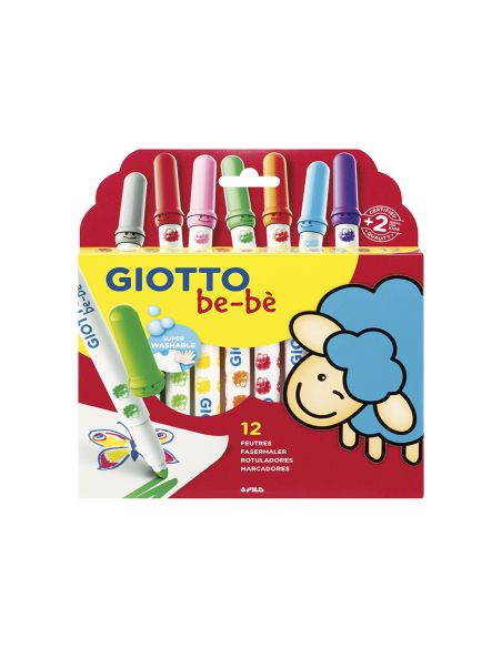 Rotulador Giotto Super Bebe Caja De 12 Unidades Colores Surtidos