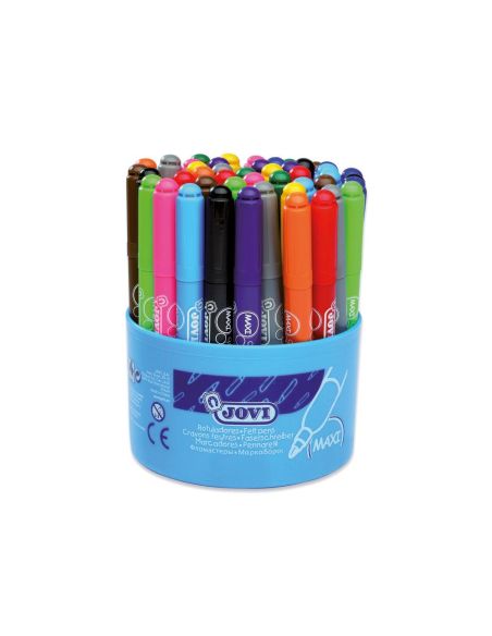 Rotulador Jovi Maxi 13 Mm Bote De 48 Unidades 12 Colores4 Unidades De Cada Color|Libreriasalesiana